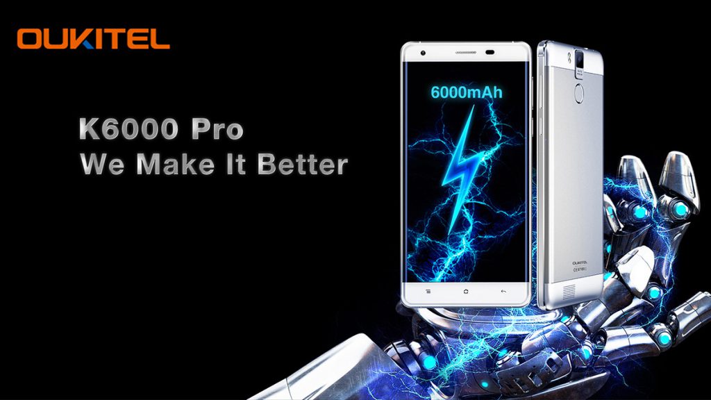 Oukitel K6000 Pro 4G Phablet - GRAY