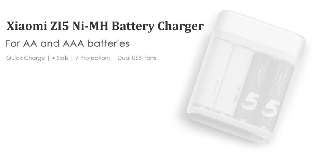 Xiaomi ZI5 AA AAA Ni-MH USB Battery Charger