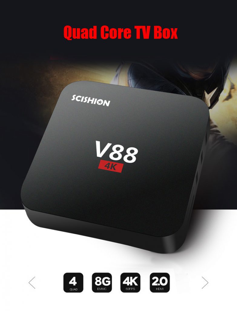 SCISHION V88 TV Box Rockchip 3229 Quad Core