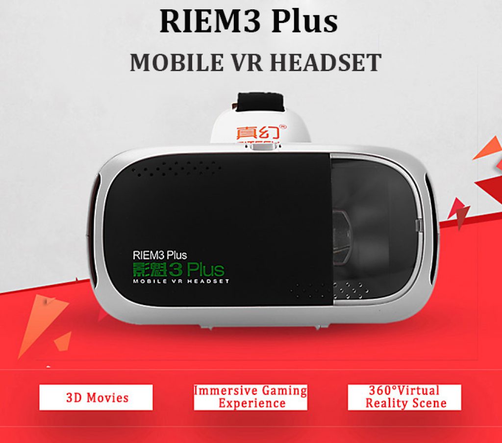 $11.40 with COUPON for RITECH RIEM3 Plus 3D VR Glasses from GearBest