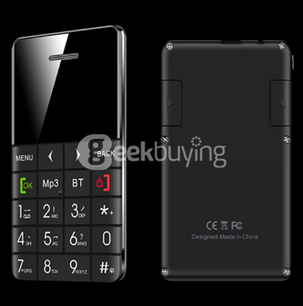 Qmart Q5 Ultra Thin Slim 1.0inch Mini Pocket Card Cell Phone