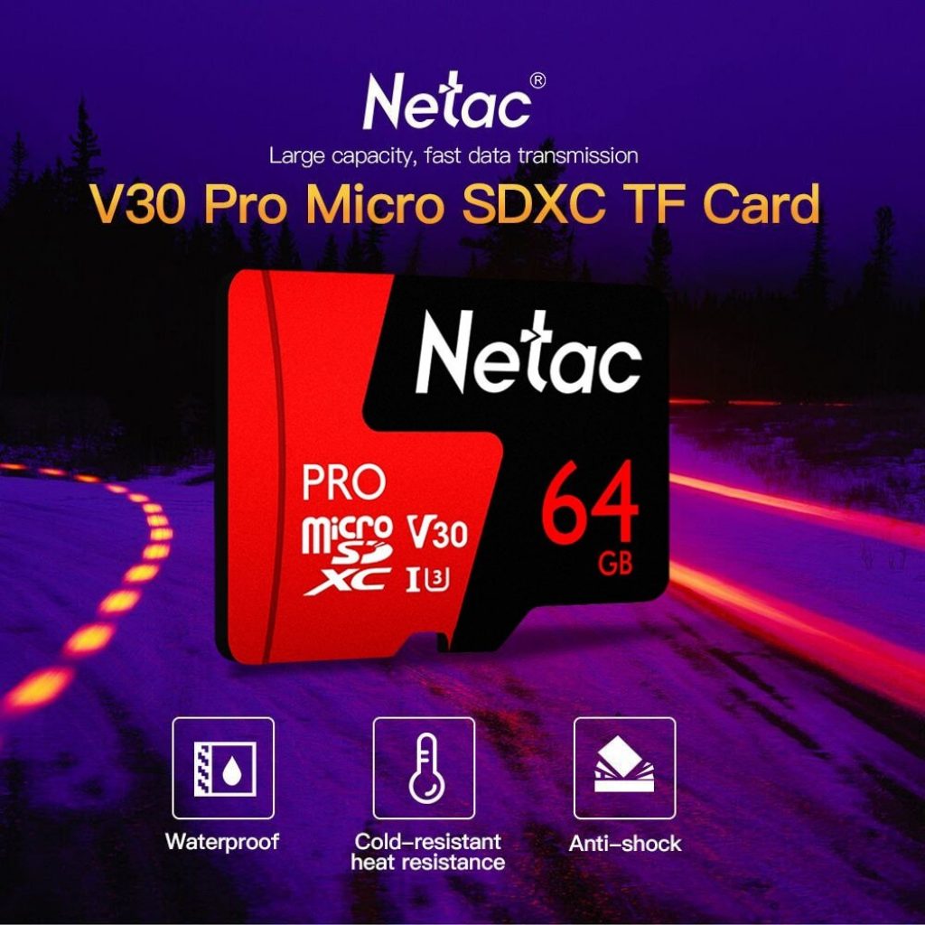 gearbest, Netac P500 PRO TF Card 64GB - FERRARI RED 64G