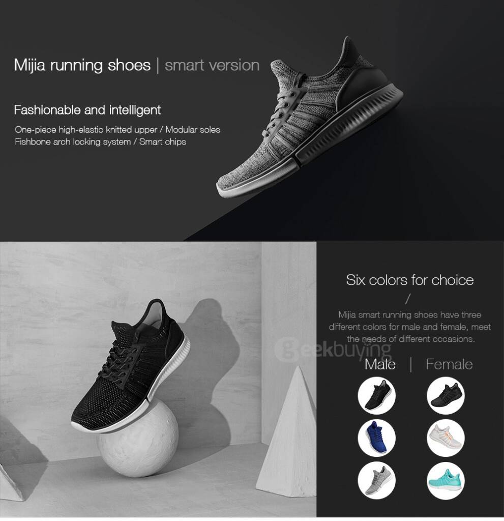 $10 off for Xiaomi Mijia Smart Shoes from Geekbuying - China secret ...