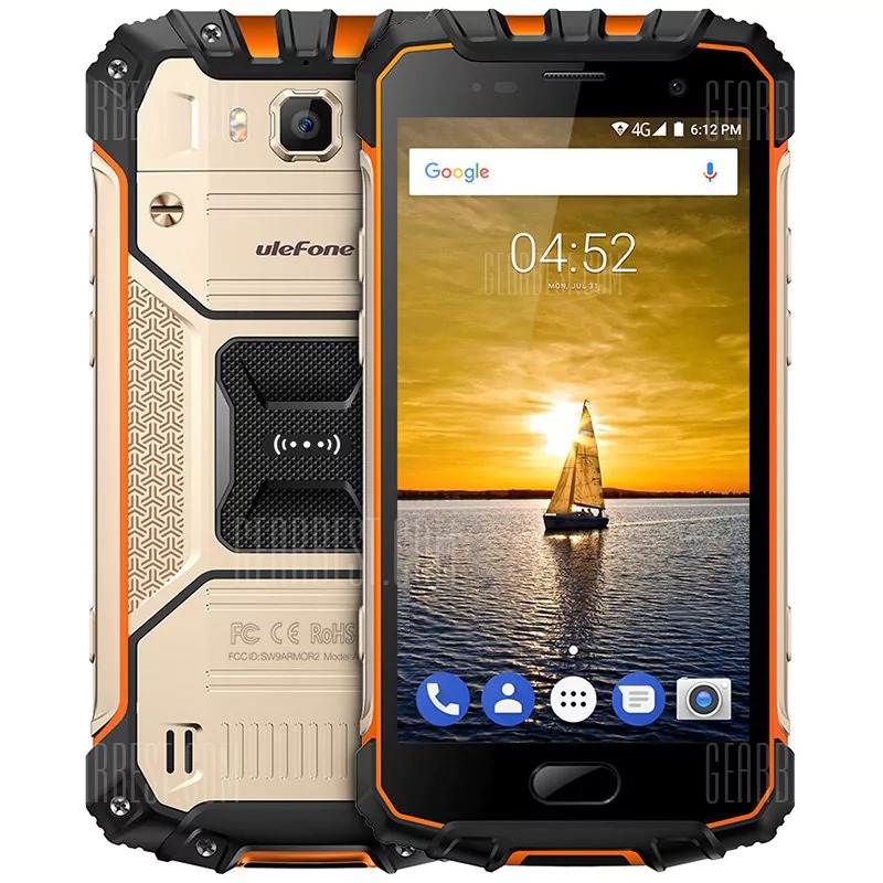 Ulefone armor 2 4g smartphone golden