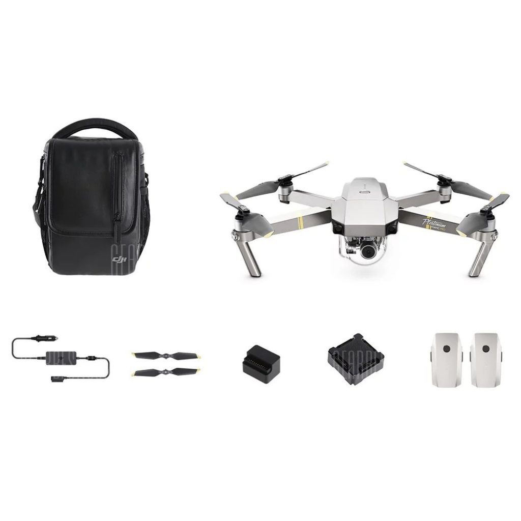 tomtop, coupon, gearbest, DJI Mavic Pro Platinum Foldable RC Quadcopter - RTF - FLY MORE COMBO PLATINUM