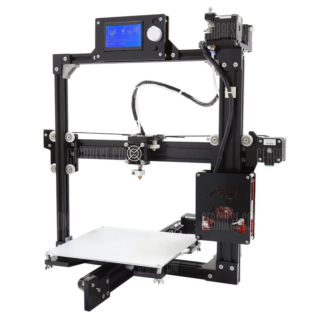 gearbest, Anet A2 Plus Aluminum Metal 3D DIY Printer - EU PLUG BLACK