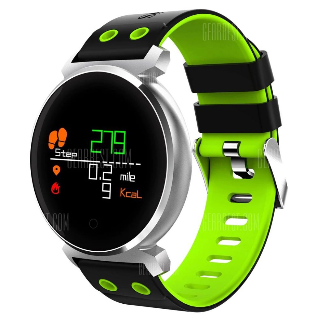gearbest, CACGO K2 Smart Watch for iOS Android Phones - GREEN