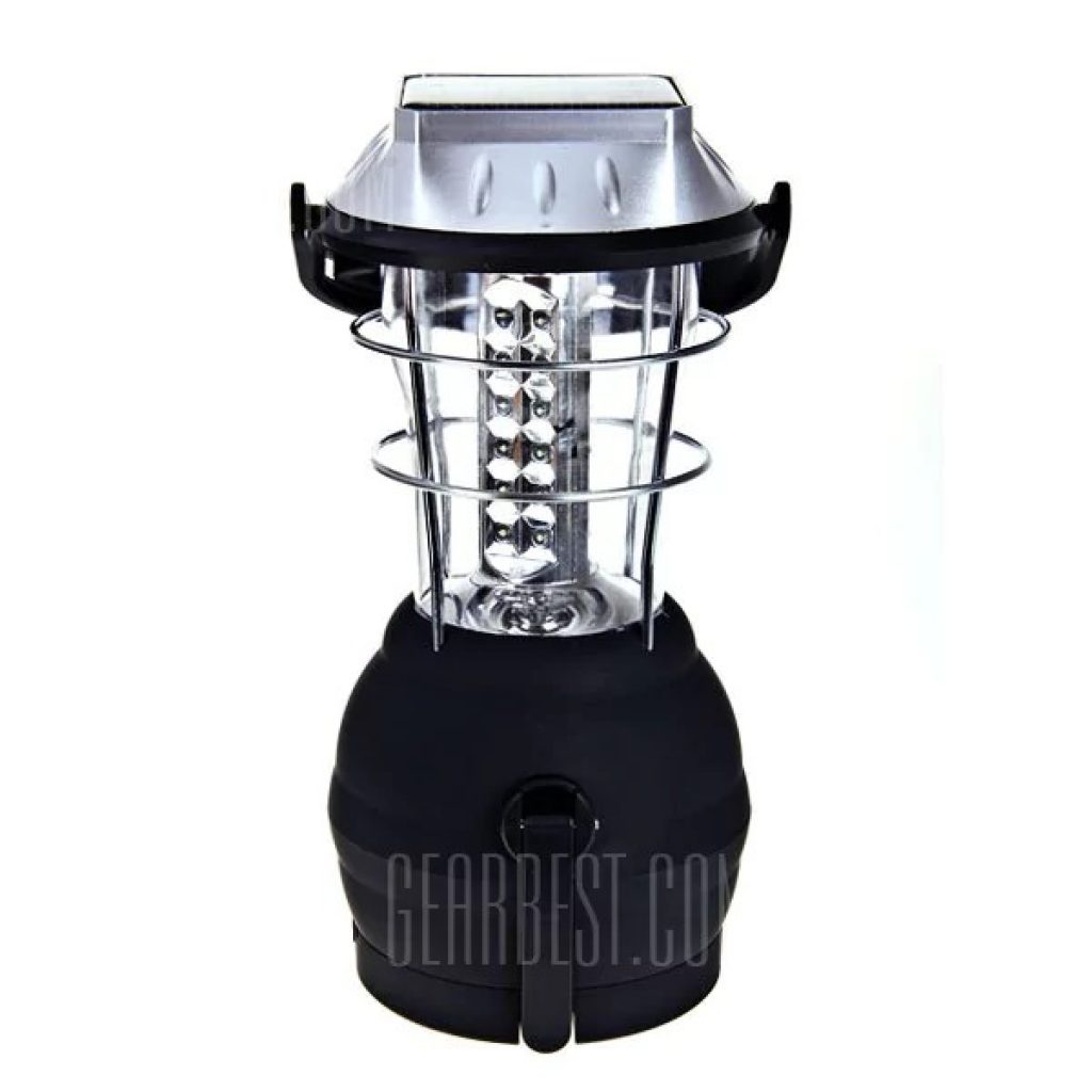 coupon, gearbest, LS - 360 Super Bright 36 LED Solar Energy Portable Lantern Lamp
