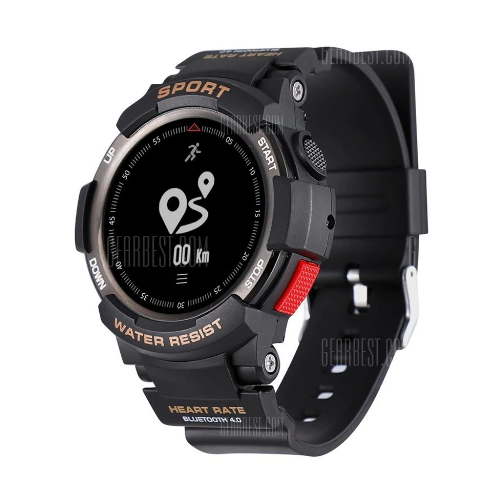 gearbest, NO.1 F6 Smartwatch - BLACK