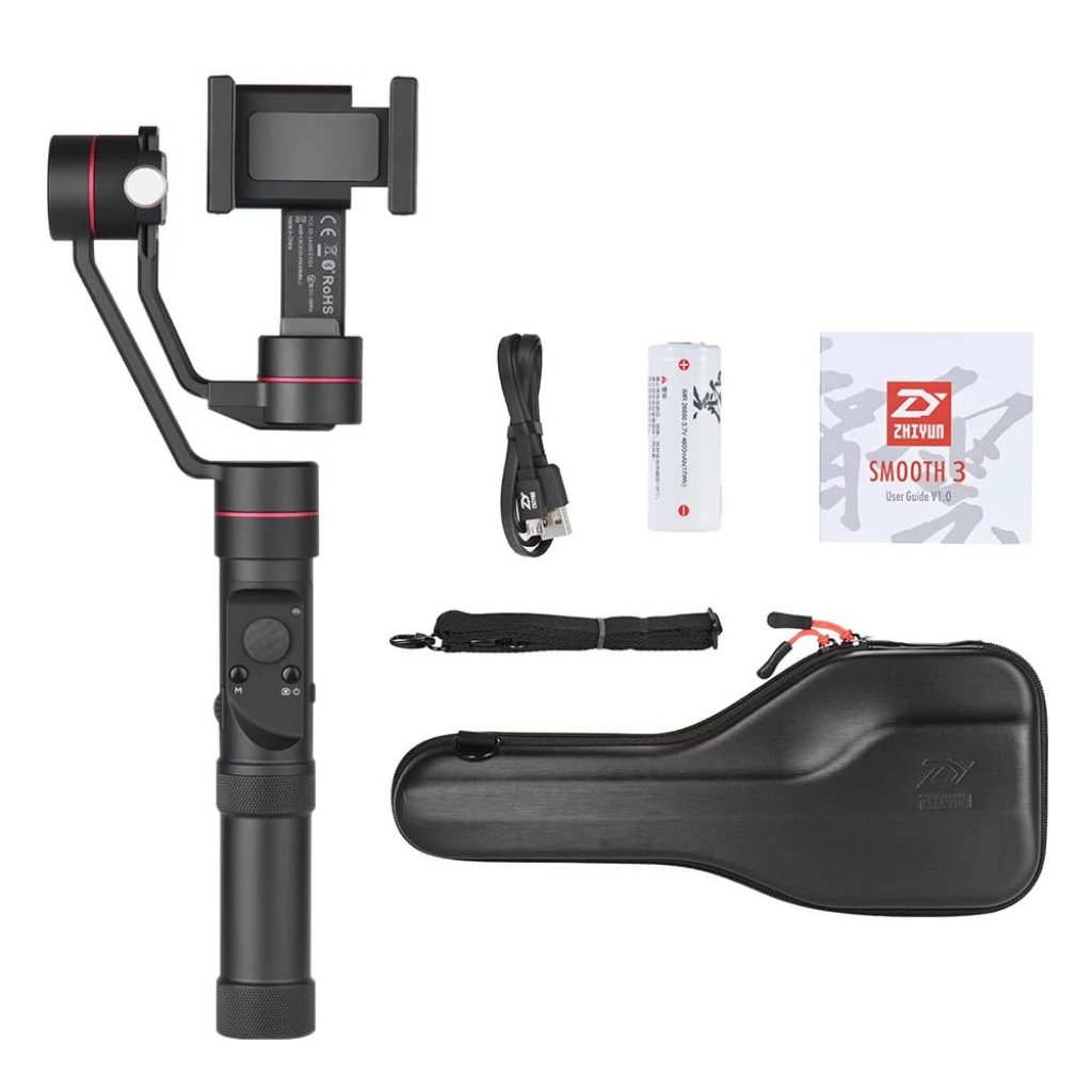 tomtop, Zhiyun Smooth-3 3-Axis Brushless Smartphone Handheld Gimbal Stabilizer
