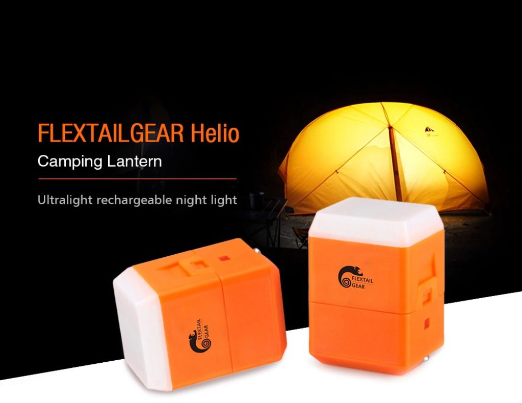 gearbest, FLEXTAILGEAR Helio Portable Ultralight Camping Lantern - CONSTRUCTION CONE ORANGE