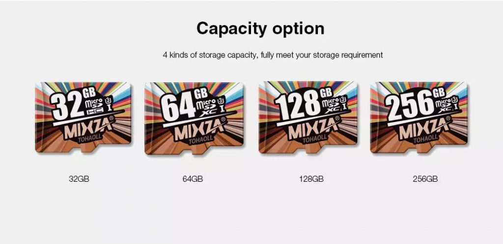 gearbest, MIXZA TOHAOLL U3 High Speed Micro SD Memory Card 64GB