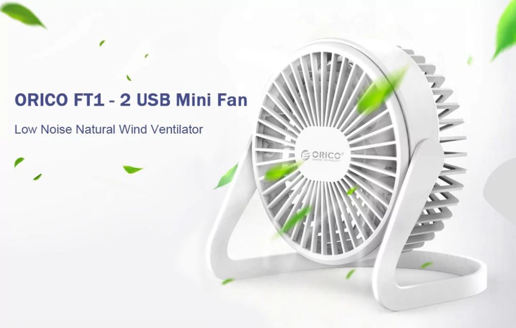 gearbest, ORICO FT1-2 Desktop Adjustable USB Mini Fan