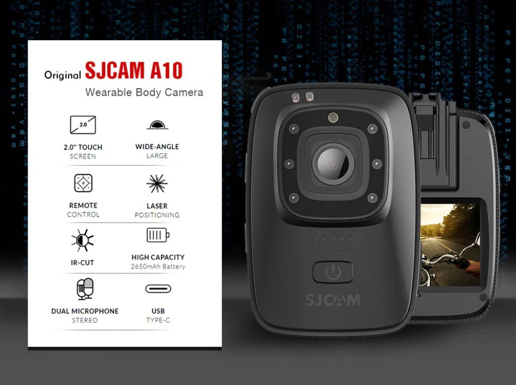 SJCAM A10 Body Camera, gearbest