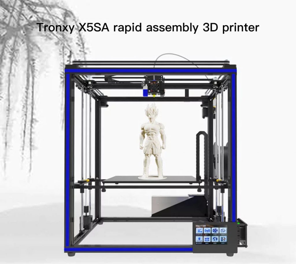 gearbest, Tronxy X5SA High Accuracy Big Power DIY 3D Printer - BLACK EU PLUG