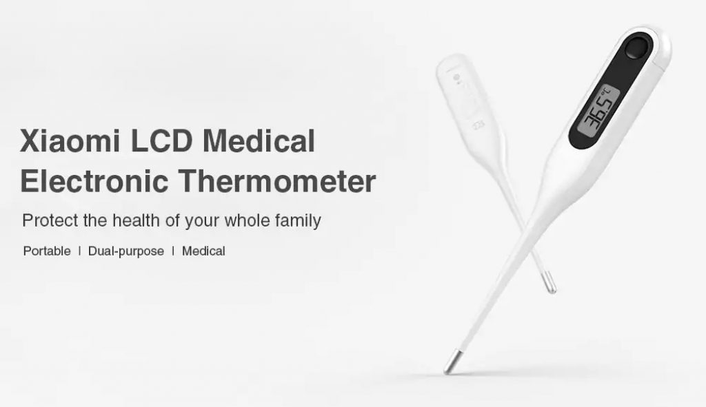 gearbest, Xiaomi MMC - W201 LCD Medical Electronic Thermometer - WHITE