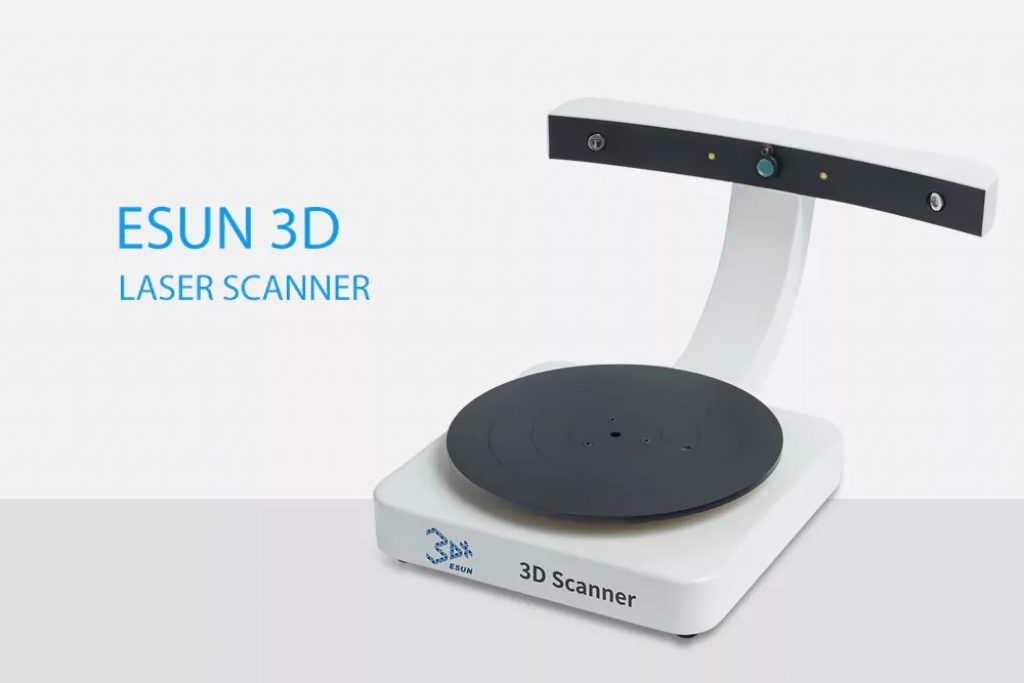 gearbest, 3D + ESUN Dual Laser High Density 3D Scanner - WHITE EU PLUG