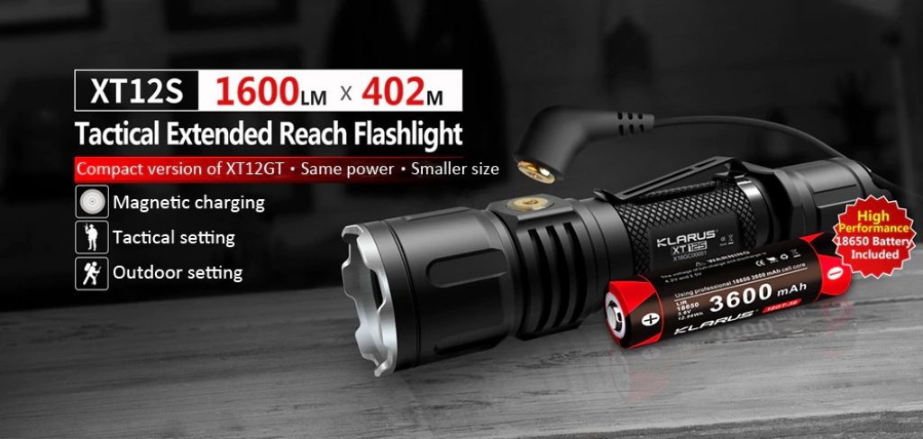 coupon, gearbest, KLARUS XT12S CREE XHP35 HI D4 High Brightness Flashlight
