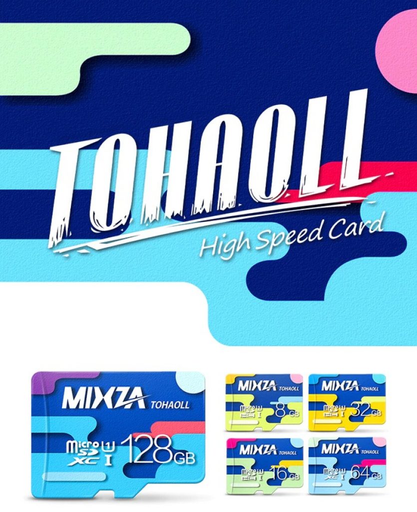 gearbest, MIXZA TOHAOLL Colorful Series 32GB Micro SD Memory Card - COLORMIX 32GB