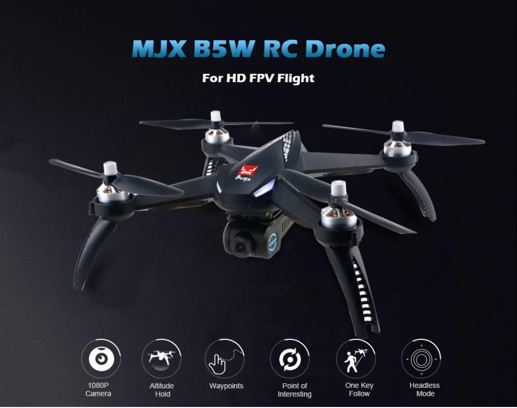 gearbest, MJX Bugs 5W B5W WiFi FPV RC Drone