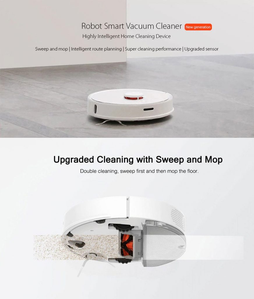 coupon, gearvita, Xiaomi Roborock S50 Smart Robot Vacuum Cleaner