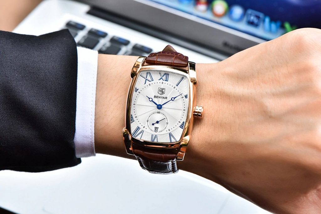 coupon, gearbest, BENYAR Brand Luxury Date Waterproof Clock Male Casual Quartz Watch