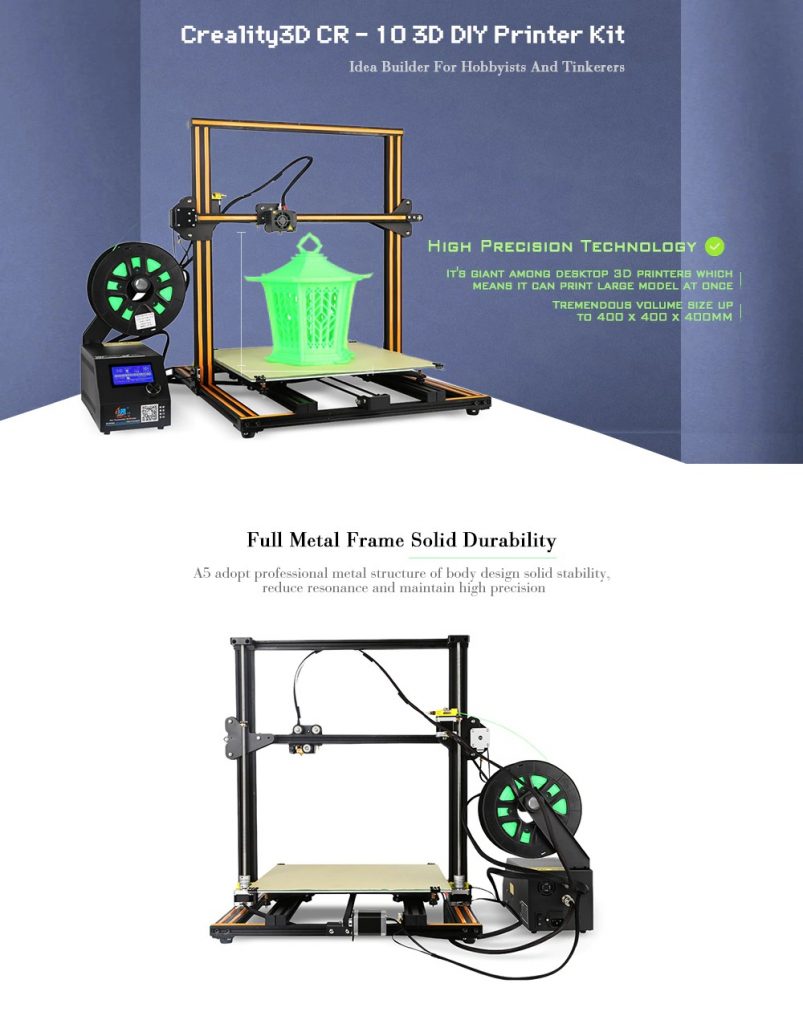 coupon, gearbest, Creality3D CR - 10S4 Enlarged 3D DIY Desktop Printer