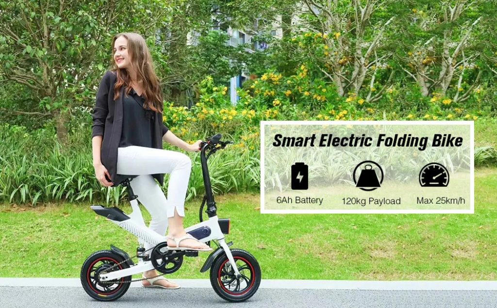 coupon, gearbest, GUANGYA Y1 Smart Folding Bike Electric Moped Bicycle