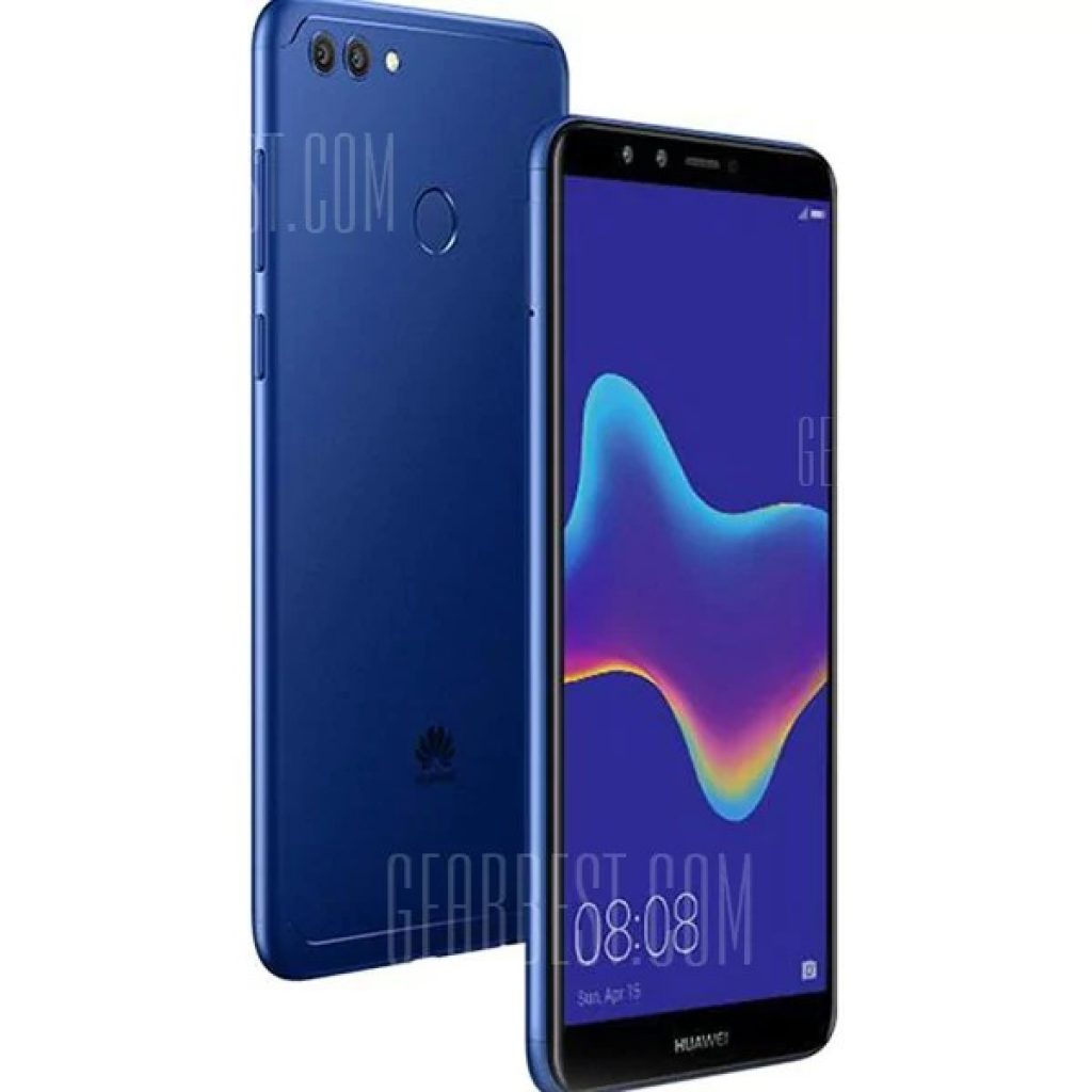 coupon, gearbest, HUAWEI Y9 2018 4G Phablet Global Version - BLUE