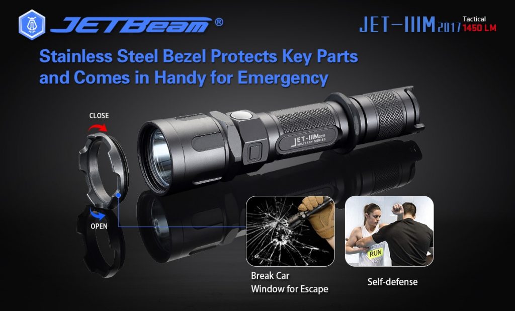 coupon, gearbest, JETBeam IIIM2017 Tactical LED Flashlight