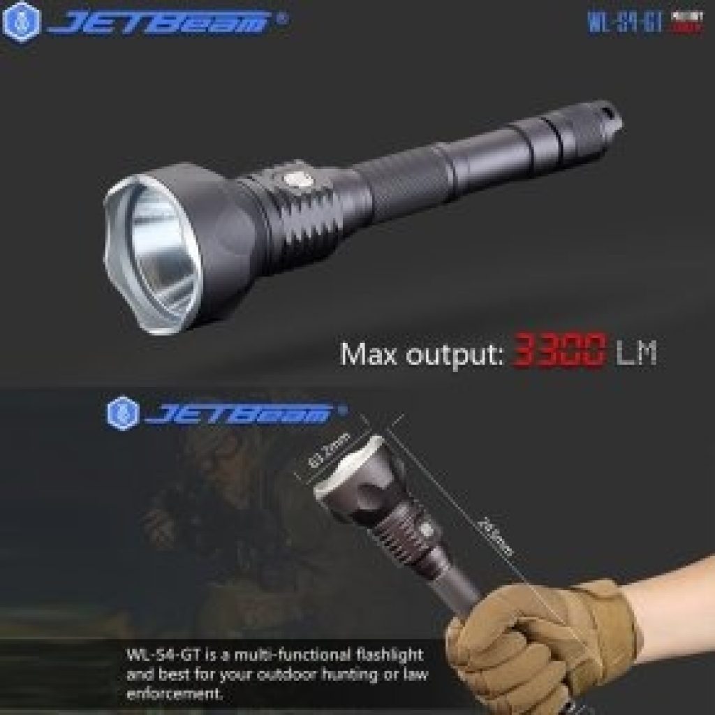 coupon, gearbest, Jetbeam WL - S4 - GT Searchlight LED Flashlight