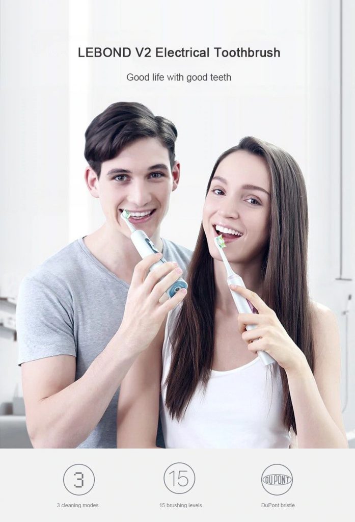 coupon, gearbest, LEBOND V2 LBT - 203527 Electrical Toothbrush