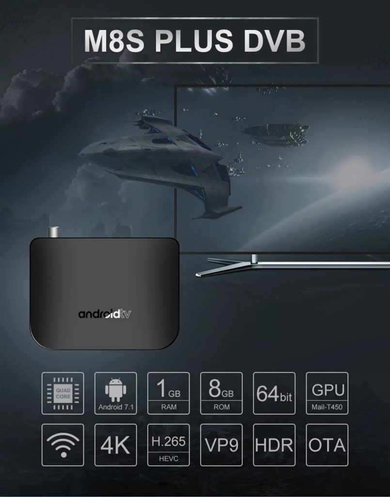 coupon, gearbest, MECOOL M8S Plus DVB TV Box