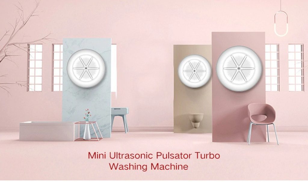 kupon, gearbest, mini bærbar ultralyd vaskemaskine