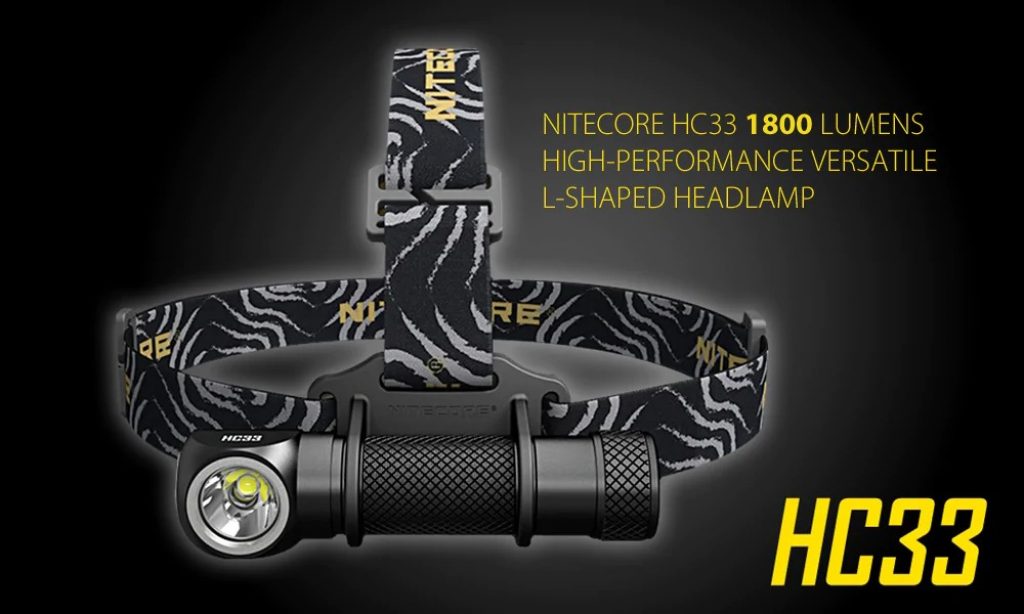 coupon, gearbest, Nitecore HC33 High-performance Versatile L-shaped Headlamp