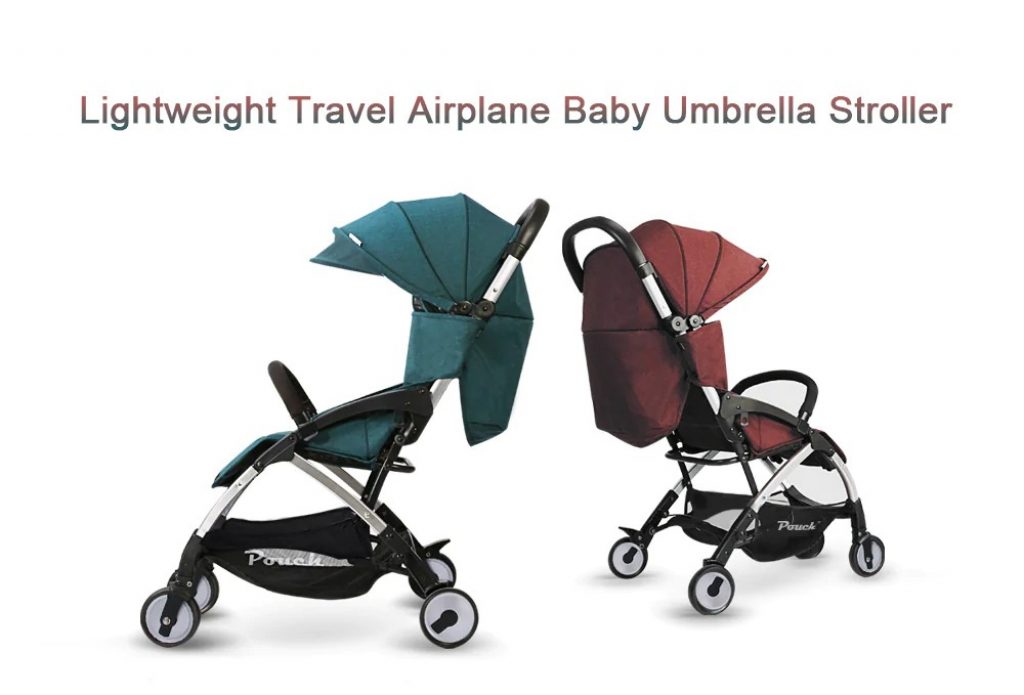 coupon, gearbest, POUCH Lightweight Travel Baby Umbrella Stroller
