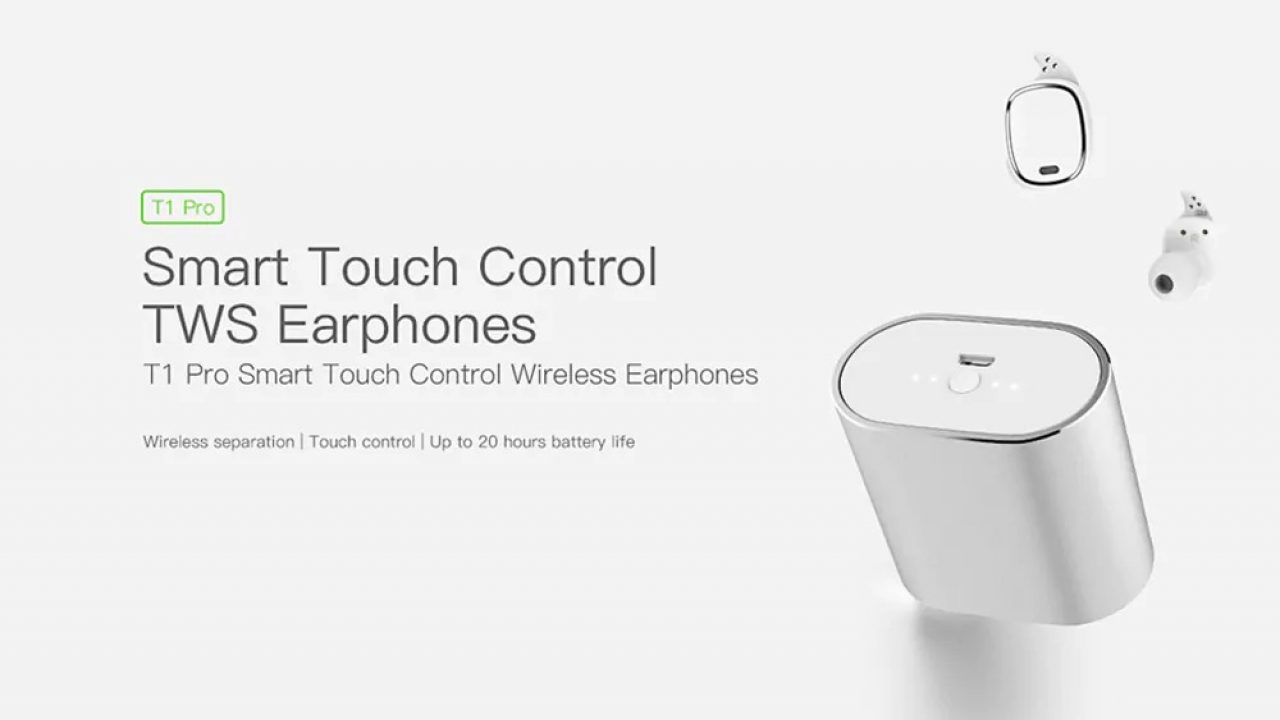 qcy t1 pro tws touch control bluetooth earphones