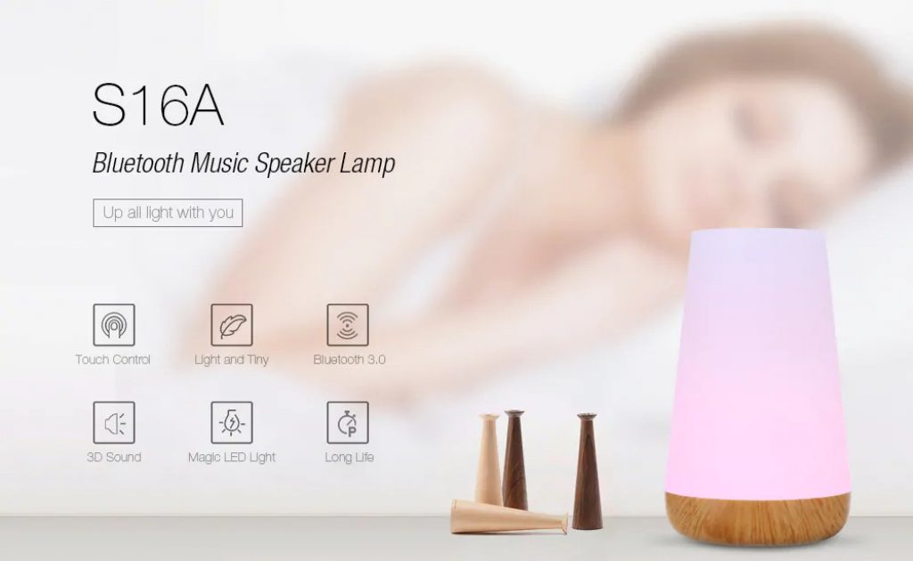 coupon, gearbest, S16A Bluetooth 3.0 Music Speaker Lamp