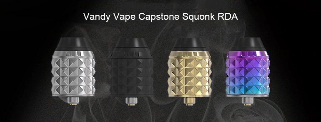coupon, gearbest, Vandy Vape Capstone Squonk RDA - BLACK