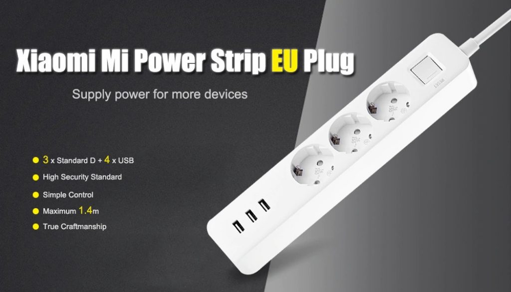coupon, geabrest, Xiaomi Mi Power Strip with USB Slots