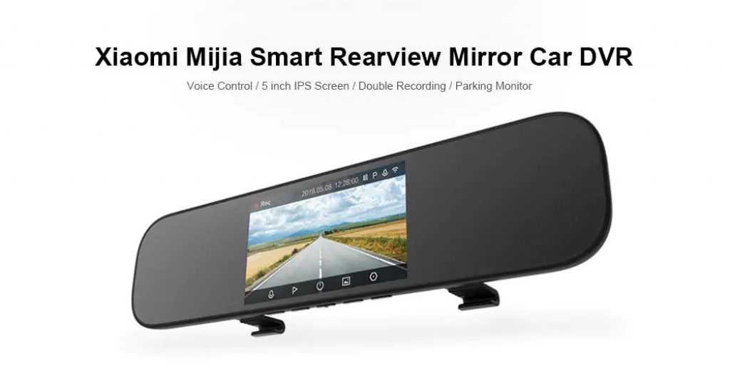 coupon, gearbest, Xiaomi Mijia 5 inch Smart Rearview Mirror Car DVR
