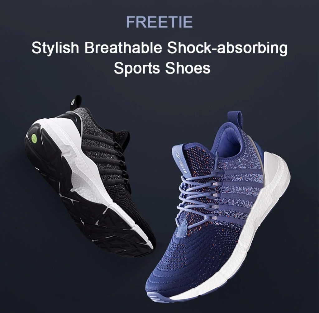 coupon, gearbest, Xiaomi Mijia YouPin FREETIE Men Stylish Breathable Shock-absorbing Sports Shoes