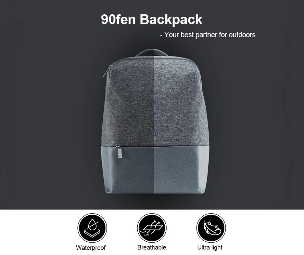 coupon, geabrest, Xiaomi Youpin 90fen Multifunctional Waterproof Lightweight Backpack
