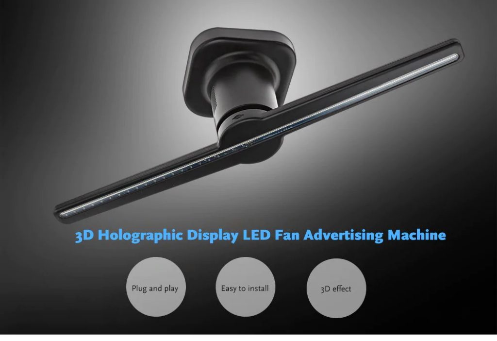 coupon, gearbest, 3D Holographic Display LED Fan Advertising Machine