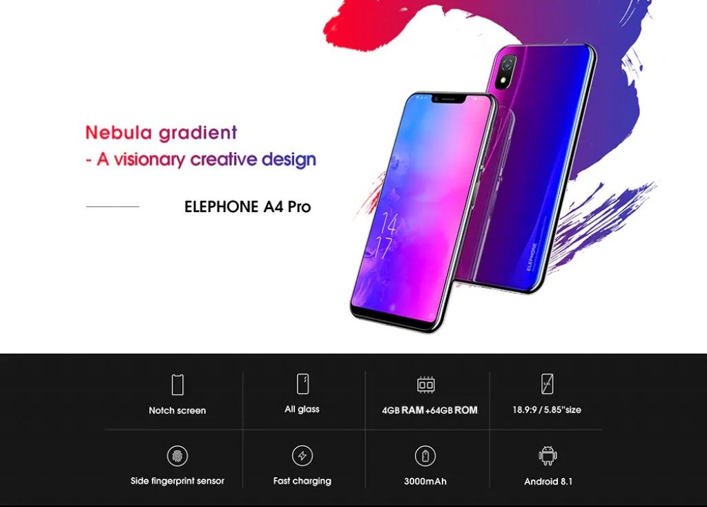 coupon, gearbest, Elephone A4 Pro 4G Phablet