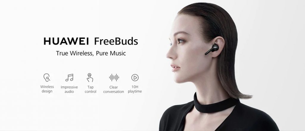 coupon, gearbest, HUAWEI CM - H1 FreeBuds Earphone Bluetooth Touch Earphone