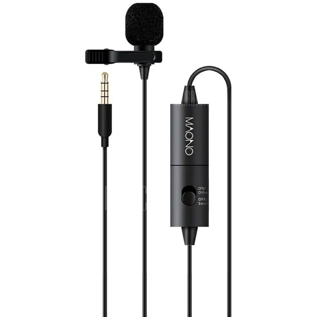coupon, gearbest, MAONO AU - 100 Hands Free Clip-on Lapel Microphone
