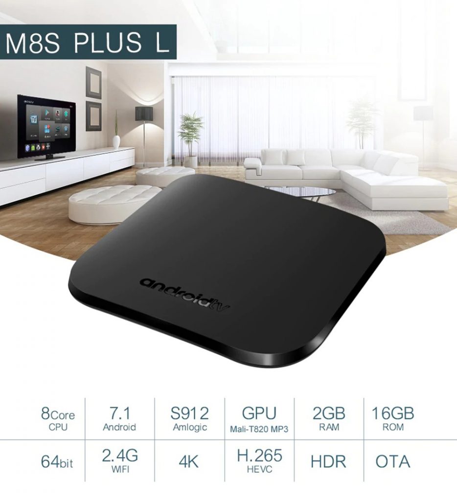 coupon, gearbest, MECOOL M8S PLUS L Amlogic S912 Android 7.1 TV Box
