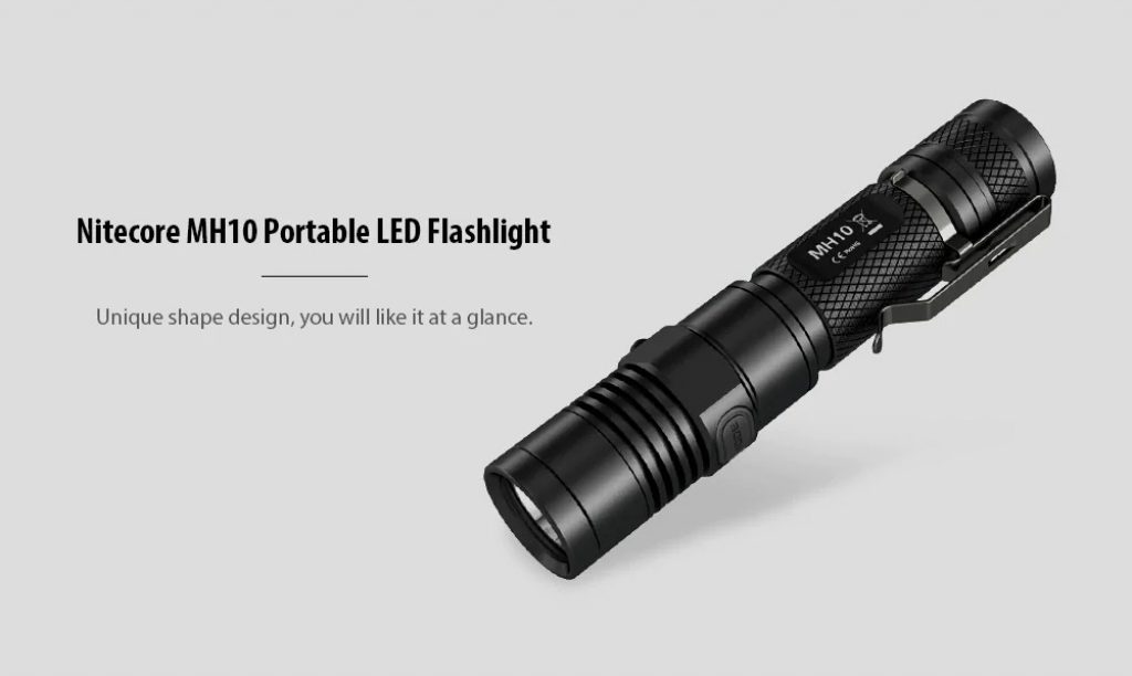 coupon, gearbest, Nitecore MH10 USB Rechargeable LED Flashlight