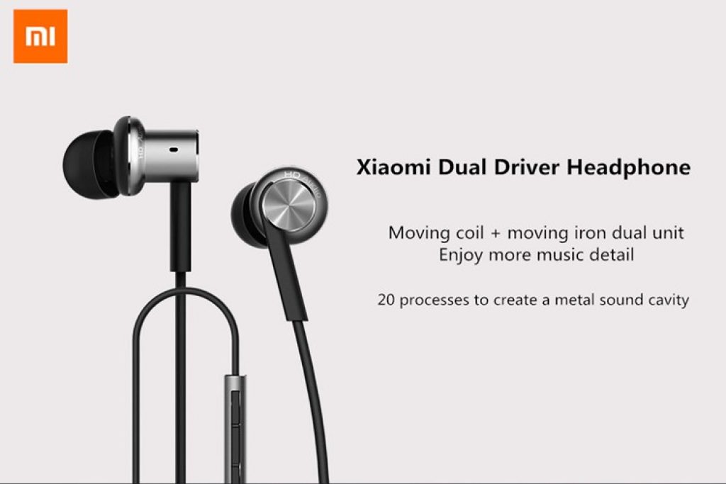 coupon, banggood, Original Xiaomi Hybrid Dual Drivers Wired Control Earphone Headphone With Mic